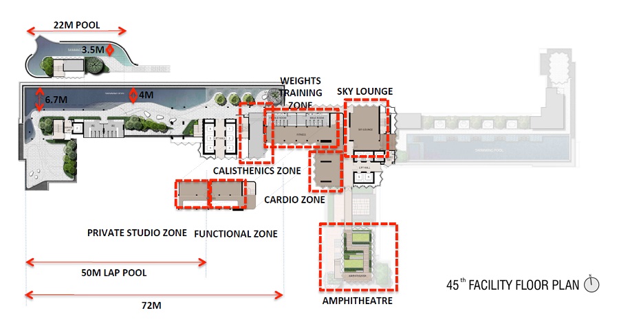 Facilities deck of Life Asoke Rama 9 Bangkok