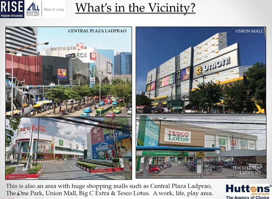 Rise Phahon Inthamara near shopping malls