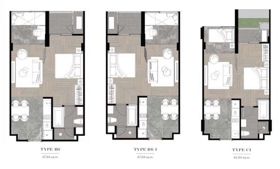 Walden Thonglor 8 2 bedroom floorplan